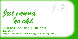 julianna hockl business card